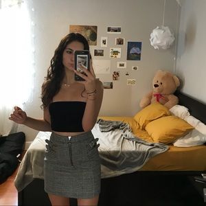 top shop plaid skirt NWT